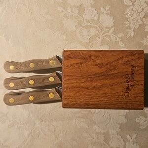 Chicago Cutlery 6 Knife Set 103S  with Wooden Block
